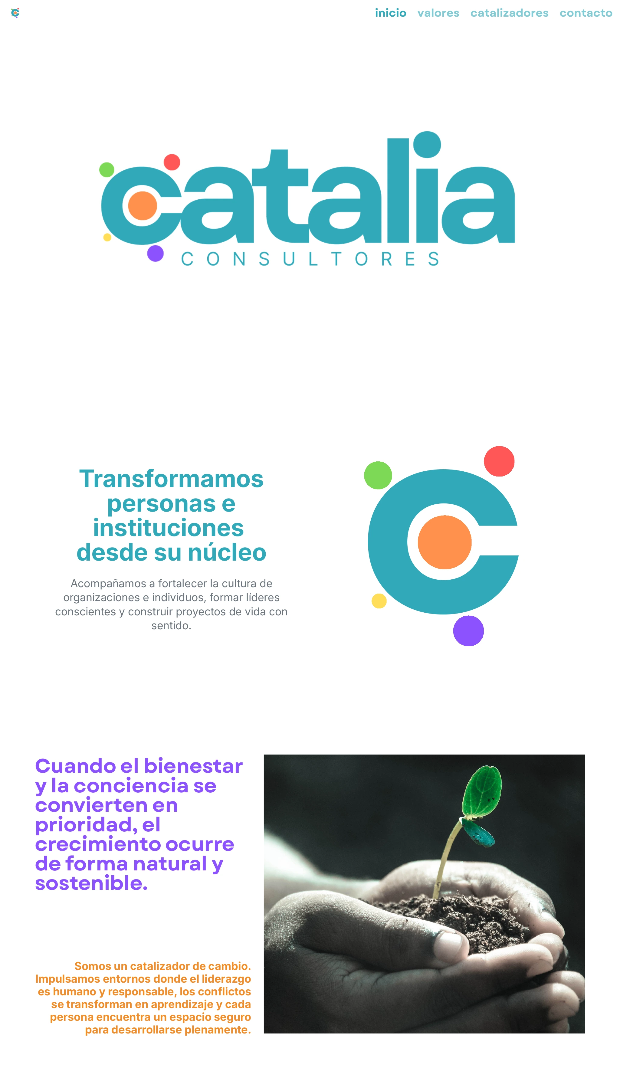 Catalia Consultores. Transformamos personas e instituciones desde su núcleo.